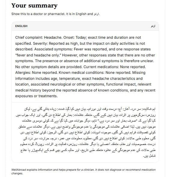 Take your summary with you.